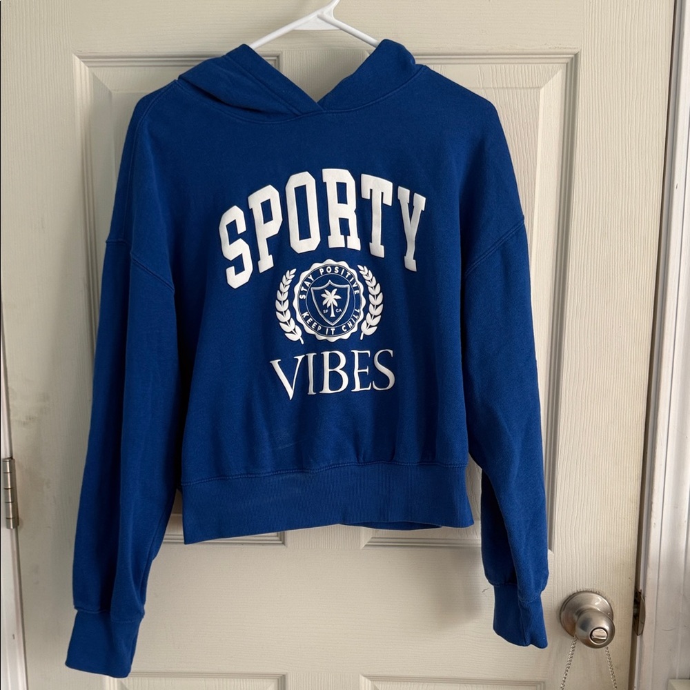 Old Navy Blue Fleece Hoodie